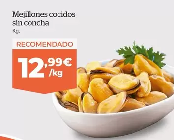 Oferta de Mejillones Cocidos Sin Concha por 12,99€ en La Sirena