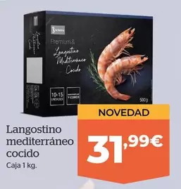 Oferta de La Sirena - Langostino Mediterráneo Cocido por 31,99€ en La Sirena