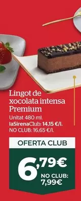 Oferta de Premium Lingot De Xocolata Intensa por 7,99€ en La Sirena