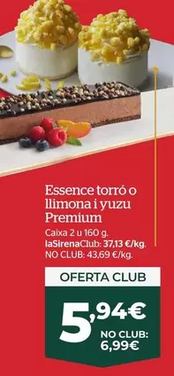 Oferta de Premium Essence Torró O Limona I Yuzu por 6,99€ en La Sirena