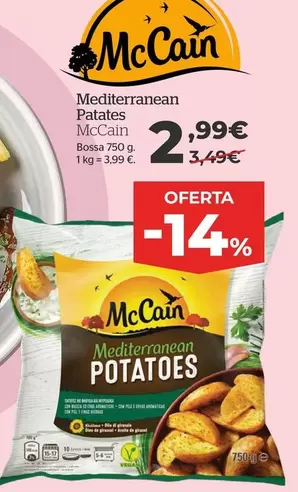 Oferta de McCain - Mediterranean Patates por 2,99€ en La Sirena