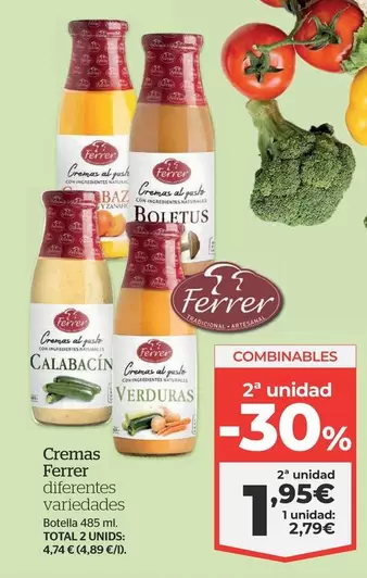 Oferta de Ferrer - Cremas por 2,79€ en La Sirena