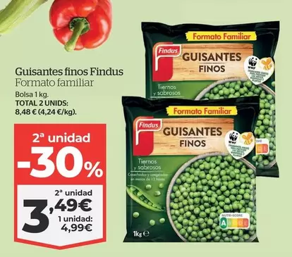 Oferta de Findus - Guisantes Finos por 4,99€ en La Sirena