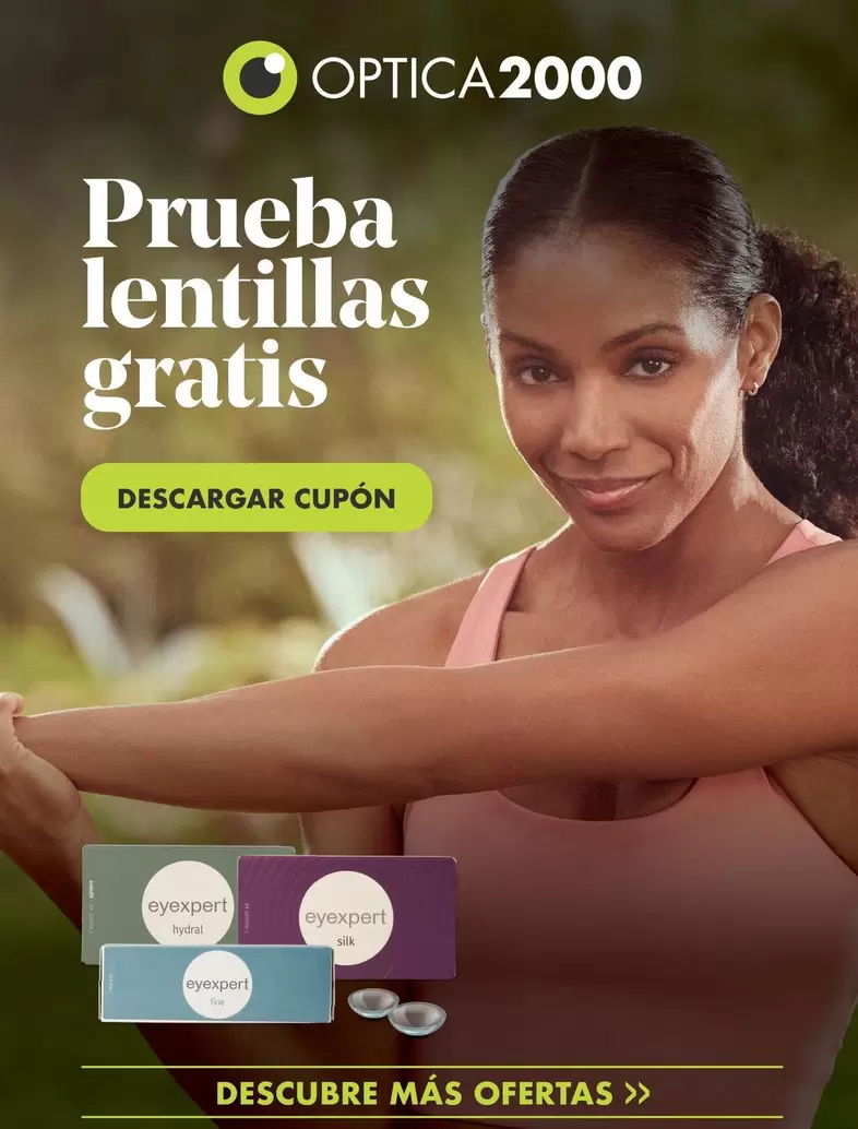 Oferta de Optica 2000 - Preueba Lentillas Gratis en Optica 2000