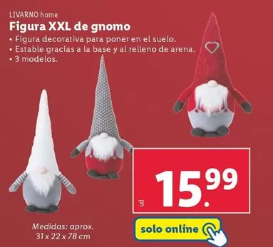 Oferta de Livarno Home - Figura XXL De Gnomo por 15,99€ en Lidl