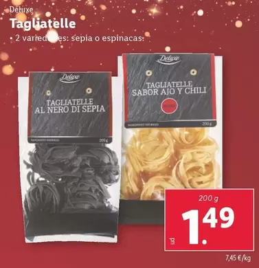 Oferta de Deluxe - Tagliatelle Al Nero Di Sepia por 1,49€ en Lidl