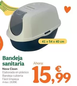 Oferta de Nova Clean - Bandeja Sanitaria por 15,99€ en Tiendanimal