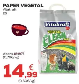 Oferta de Vitakraft - Papel Vegetal por 14,99€ en Kiwoko