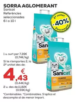 Oferta de Sanicat - Arena Aglomerante por 7,39€ en Kiwoko