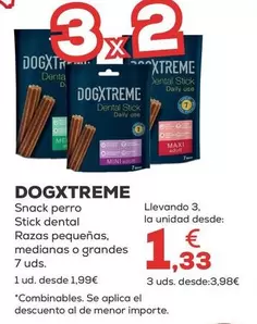 Oferta de Dogxtreme - Snack Perro Stick Dental  por 1,99€ en Kiwoko