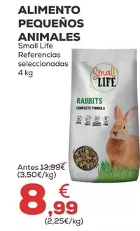 Oferta de Small Life - Alimento Pequenos Animales por 8,99€ en Kiwoko