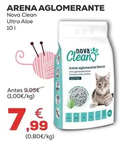 Oferta de Nova Clean - Arena Aglomerante por 7,99€ en Kiwoko