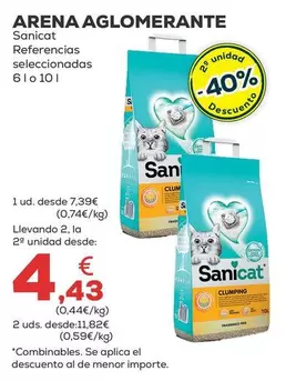 Oferta de Sanicat - Arena Aglomerante por 7,39€ en Kiwoko