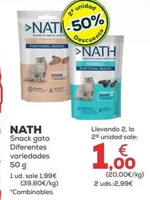 Oferta de Nath -  Gato Diferentes Variedades por 1,99€ en Kiwoko