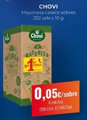 Oferta de Chovi - Mayonesa Casera Sobres por 0,05€ en CashDiplo