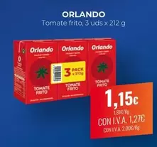 Oferta de Orlando - Tomate Frito por 1,15€ en CashDiplo