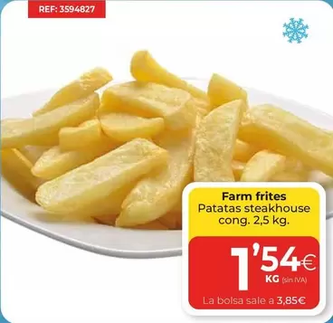 Oferta de Farm Frites - Patatas Steakhouse por 1,54€ en CashDiplo