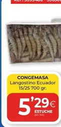 Oferta de Congemasa - Langostino Ecuador por 5,29€ en CashDiplo