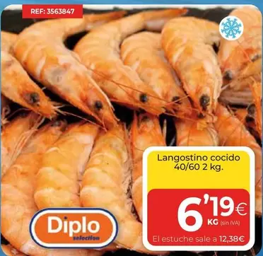 Oferta de Diplo - Langostino Cocido por 6,19€ en CashDiplo