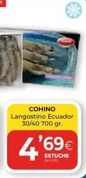 Oferta de Cohino - Langostino Ecuador por 4,69€ en CashDiplo