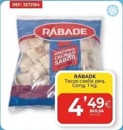 Oferta de Rabade - Tacos Caella Peq. por 4,49€ en CashDiplo