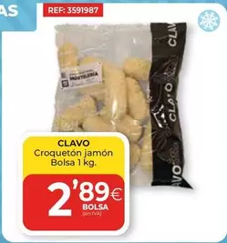 Oferta de Clavo - Croquetón Jamón por 2,89€ en CashDiplo