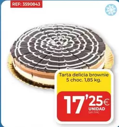 Oferta de Tarta Delicia Brownie por 17,25€ en CashDiplo