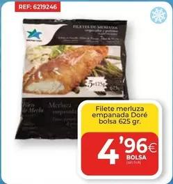 Oferta de Filete Merluza Empanada Dore Bolsa por 4,96€ en CashDiplo