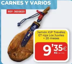 Oferta de Jamón IGP Trevèlez Et Roja Los Juviles +20 Meses por 9,35€ en CashDiplo