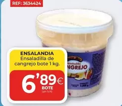 Oferta de Ensalandia - Ensaladilla De Cangrejo Bote por 6,89€ en CashDiplo