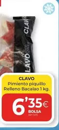 Oferta de Clavo - Pimiento Piquillo Relleno Bacalao por 6,35€ en CashDiplo