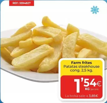 Oferta de Farm Frites - Patatas Steakhouse por 1,54€ en CashDiplo