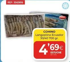 Oferta de Cohino - Langostino Ecuador por 4,69€ en CashDiplo