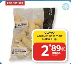 Oferta de Clavo - Croqueton Jamon por 2,89€ en CashDiplo