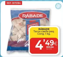 Oferta de Rabade - Tacos Caella por 4,49€ en CashDiplo