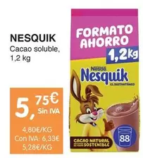 Oferta de Nesquik - Cacao Soluble por 5,75€ en CashDiplo