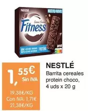 Oferta de Nestlé - Barrita Cereales Protein Choco por 1,55€ en CashDiplo