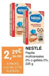 Oferta de Nestlé - Papilla Multicereales 0% O Galleta 0% por 2,29€ en CashDiplo