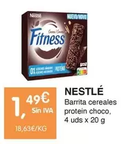 Oferta de Nestlé - Barrita Cereales Protein Choco por 1,49€ en CashDiplo