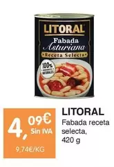 Oferta de Litoral - Fabada Asturiana por 4,09€ en CashDiplo