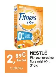 Oferta de Nestlé - Fitness Cereales Fibra Miel 0% por 2,89€ en CashDiplo