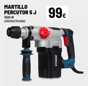 Oferta de Martillo Percutor 5 J por 99€ en Brico Depôt