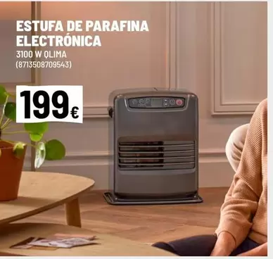 Oferta de Qlima - Estufa De Parafina Electrónica por 199€ en Brico Depôt