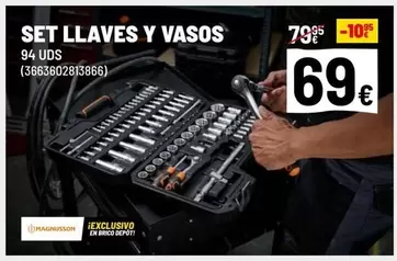 Oferta de Magnusson - Set Llaves Y Vasos por 69€ en Brico Depôt