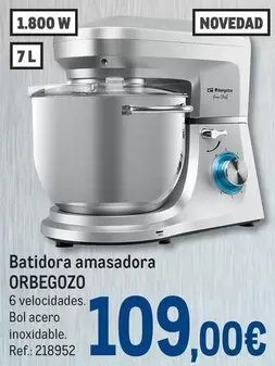 Oferta de Orbegozo - Batidora Amasadora por 109€ en Makro