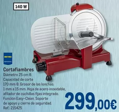 Oferta de Metro Professional - Cortafiambres por 299€ en Makro