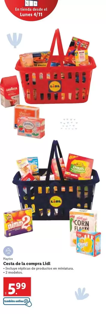 Oferta de Playtive - Cesta De La Compra Lidl por 5,99€ en Lidl