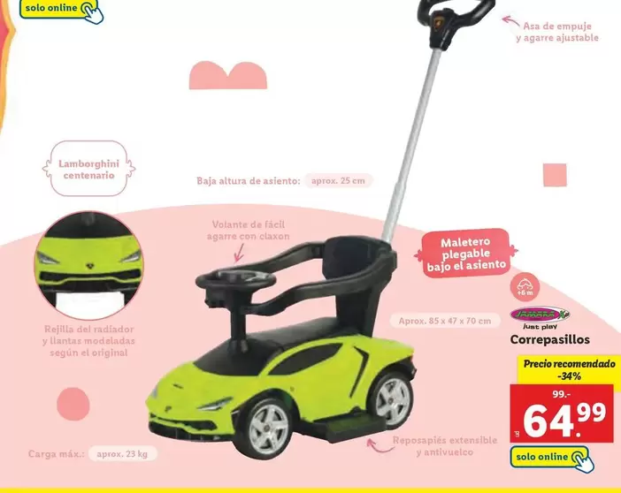 Oferta de Correpasillos por 64,99€ en Lidl