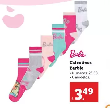 Oferta de Calcetines Barbie por 3,49€ en Lidl