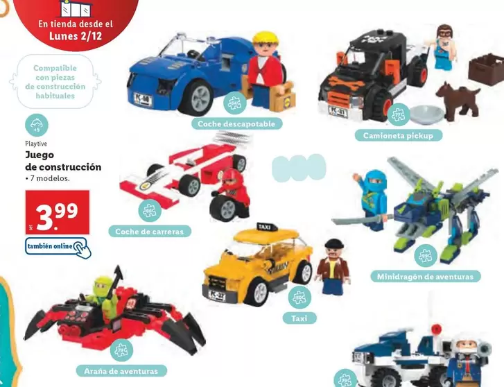 Oferta de Playtive - Juego De Construcción por 3,99€ en Lidl